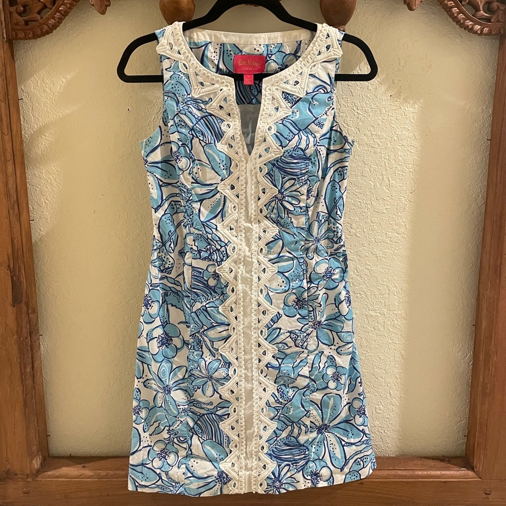 Lilly Pulitzer Jubilee Shift Dress - Coronado Crab - Size 2
